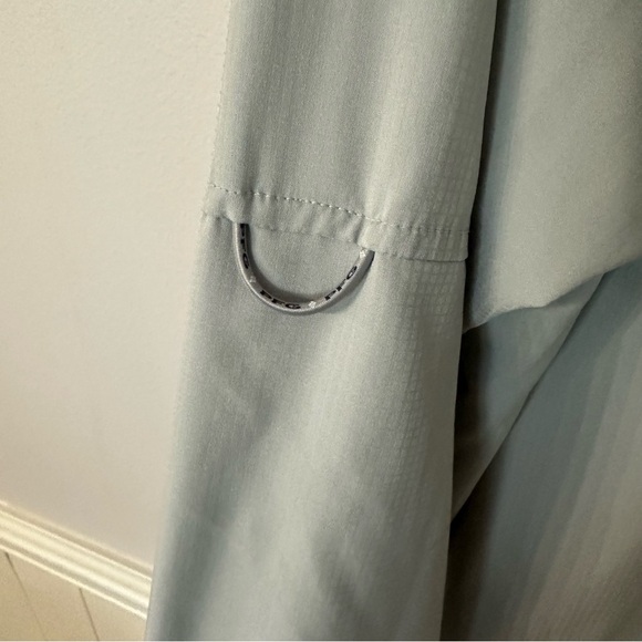 Columbia Men’s Tamiami Long Sleeve Gray Button Up Front Fishing Shirt Sz XL GUC - Picture 7 of 8